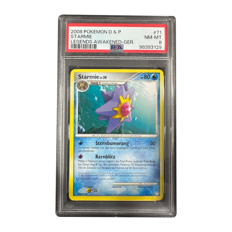 Starmie Lv. 39 PSA 8 NM-MT Pokémon Slab Legends Awakened Deutsch