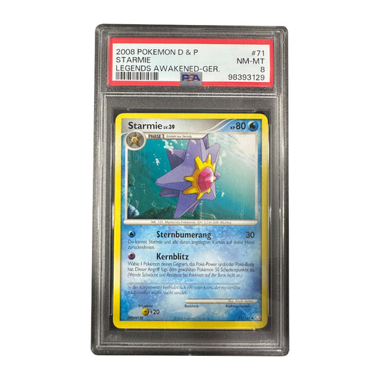 Starmie Lv. 39 PSA 8 NM-MT Pokémon Slab Legends Awakened Deutsch